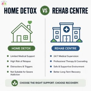 Home Detox vs Rehab Center: Which Is Better for Addiction Recovery?